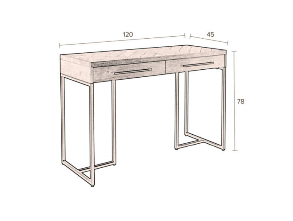 Cedar Hall Console Table Dimensions