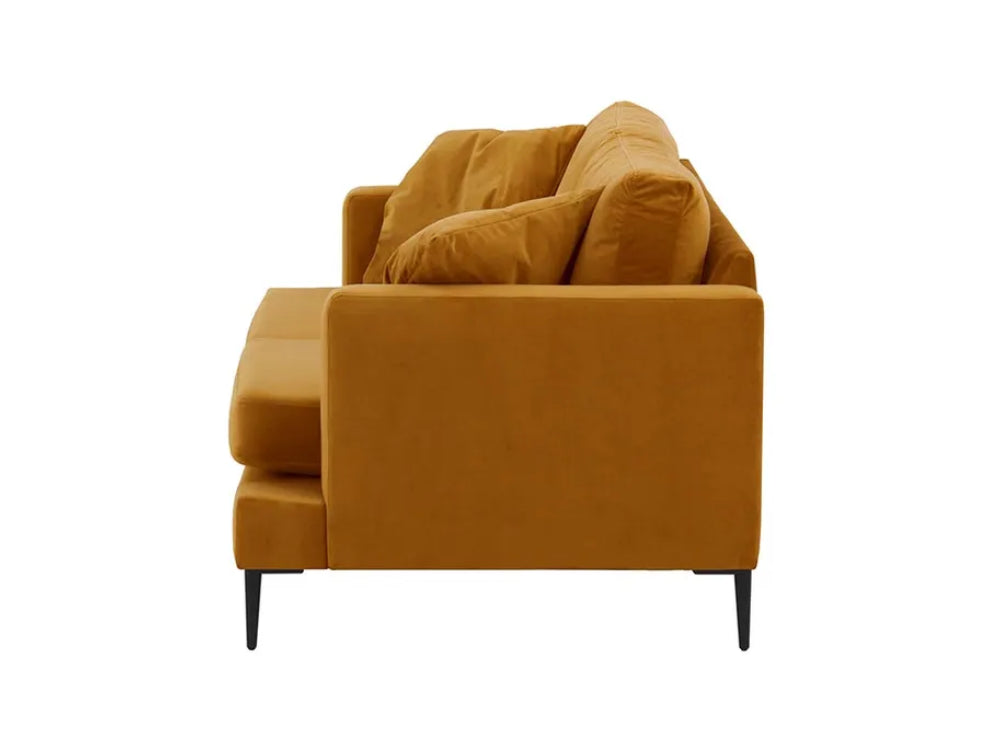 Cody 3 Seater Sofa Mustard 3