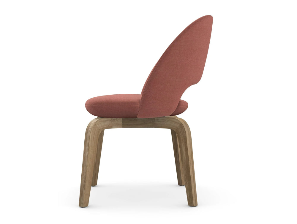 Core Visitor Chair with 4 Leg Wooden Frame Base 3