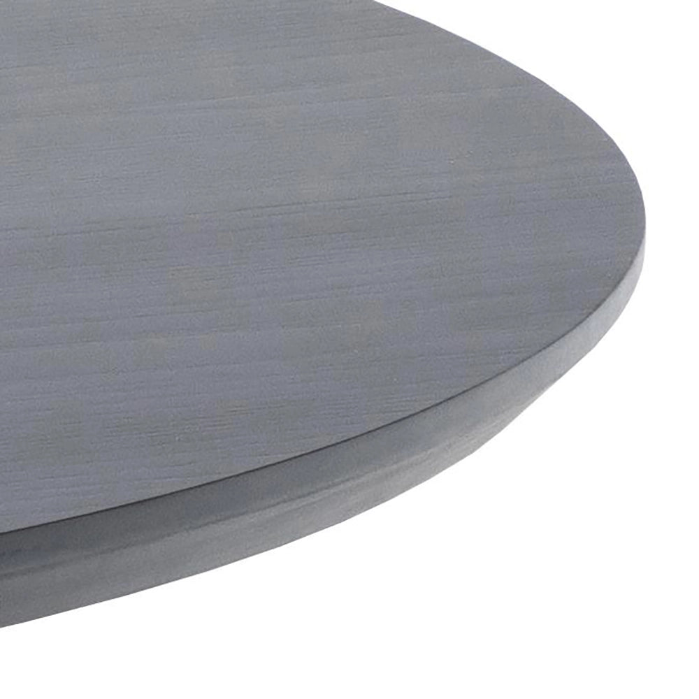 Court Round Dining Table Black Top Detail 2
