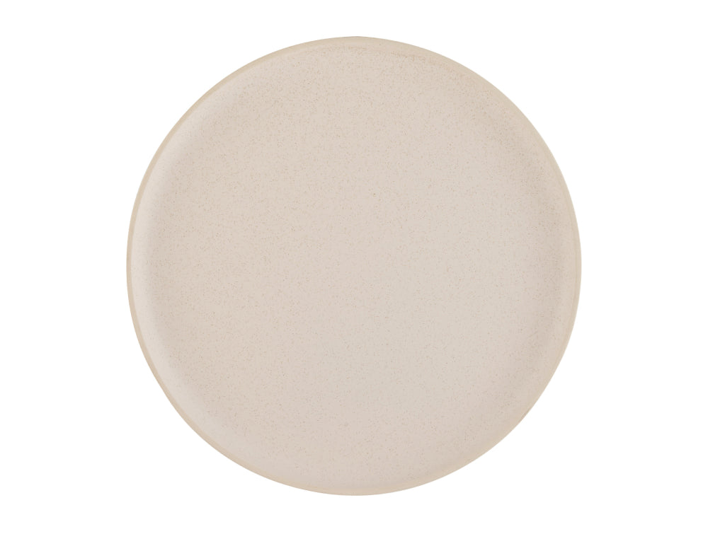 Cream Round Ceramic Large Plate 2