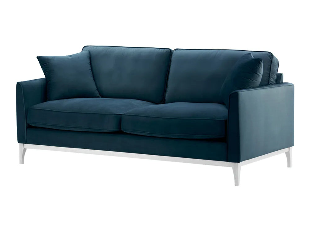 Dalton 3 Seater Sofa - Blue and White