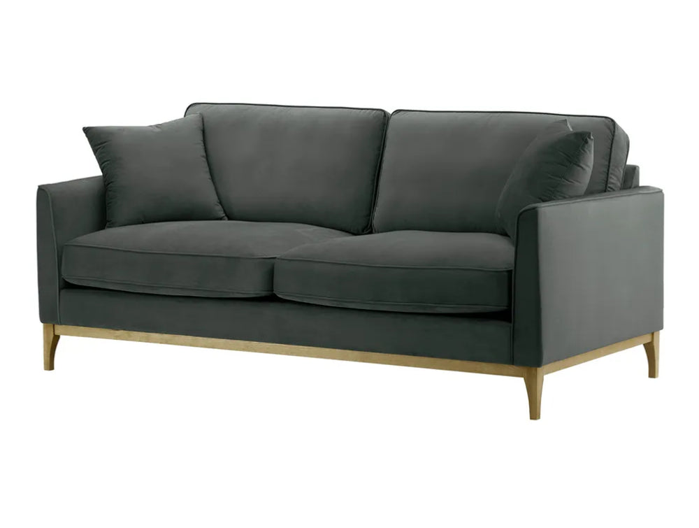 Dalton 3 Seater Sofa - Graphite and Wax Black