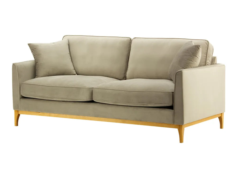Dalton 3 Seater Sofa Mink and Like Oak