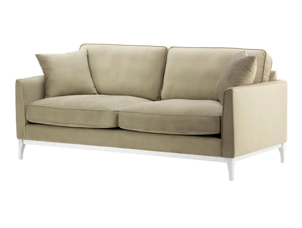 Dalton 3 Seater Sofa - Mink and White