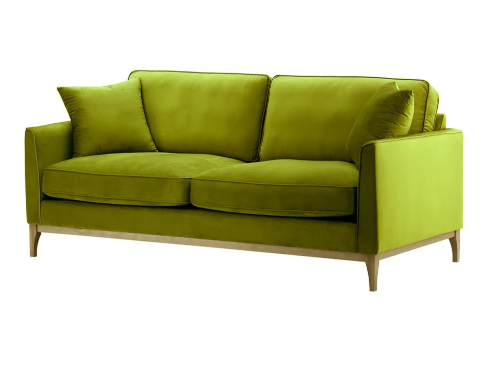 Dalton 3 Seater Sofa - Olive and Wax Black
