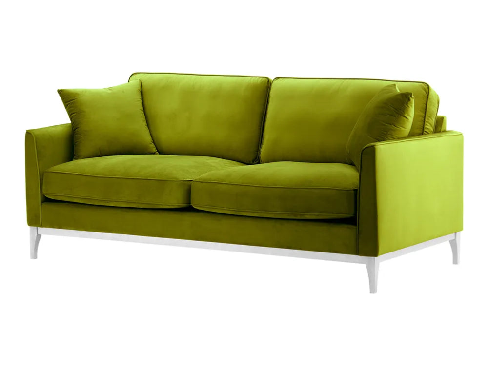 Dalton 3 Seater Sofa - Olive and White