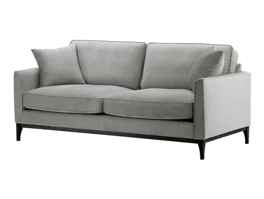 Dalton 3 Seater Sofa - Silver and Black