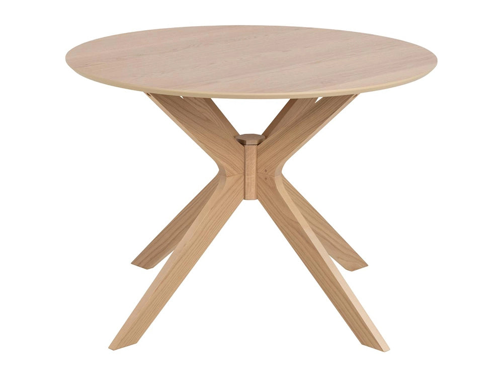 Danica Round Dining Table White Oak 2