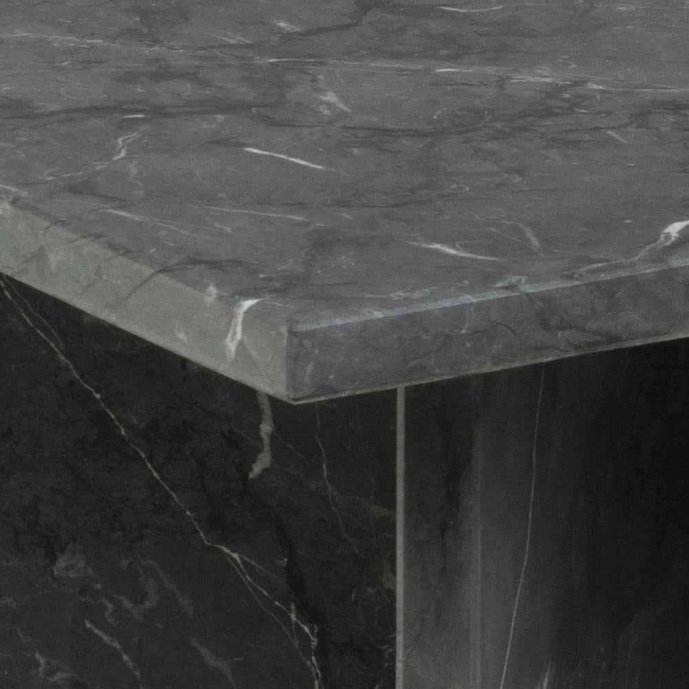 Diego Coffee Table Matte Brown Lacquered Top Corner Detail