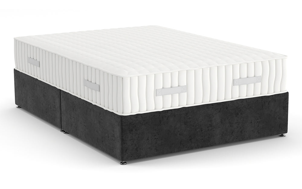 Divan Bed 4'6" Double in Marble Gunmetal