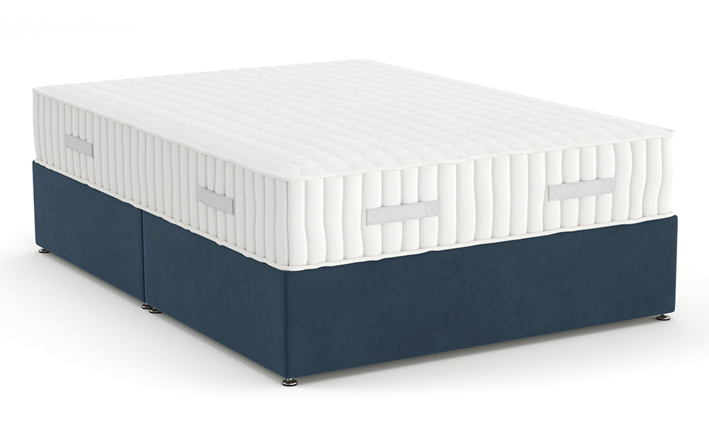 Divan Bed 4'6" Double in Plush Velvet Indigo