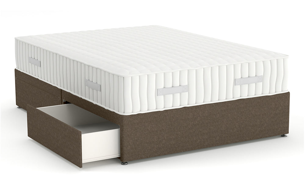 Divan Bed 4'6" Double with 4 Drawers in Graceland Taupe