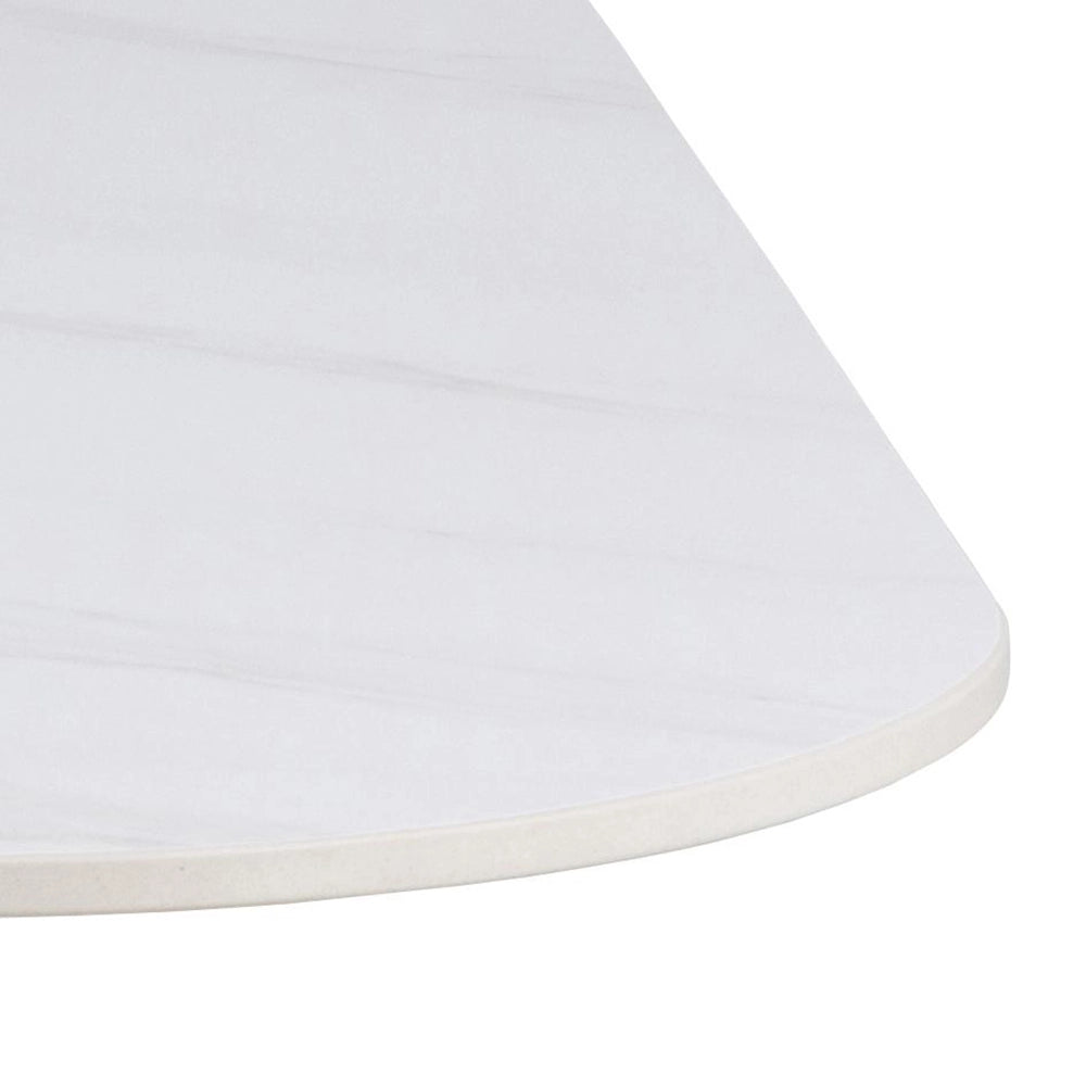 Dune Square Dininig Table White Top Detail