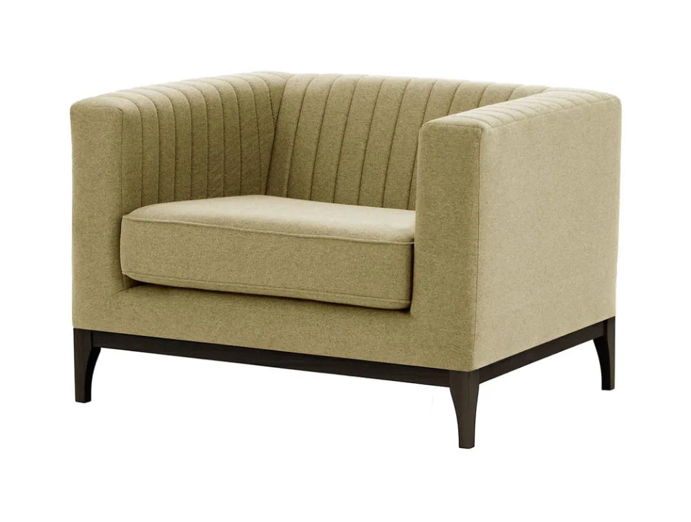 Edwin Armchair - Beige and Black