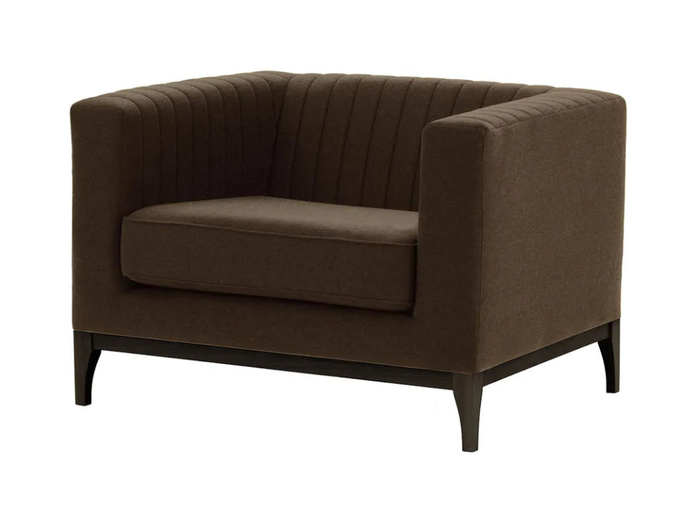 Edwin Armchair - Brown and Black