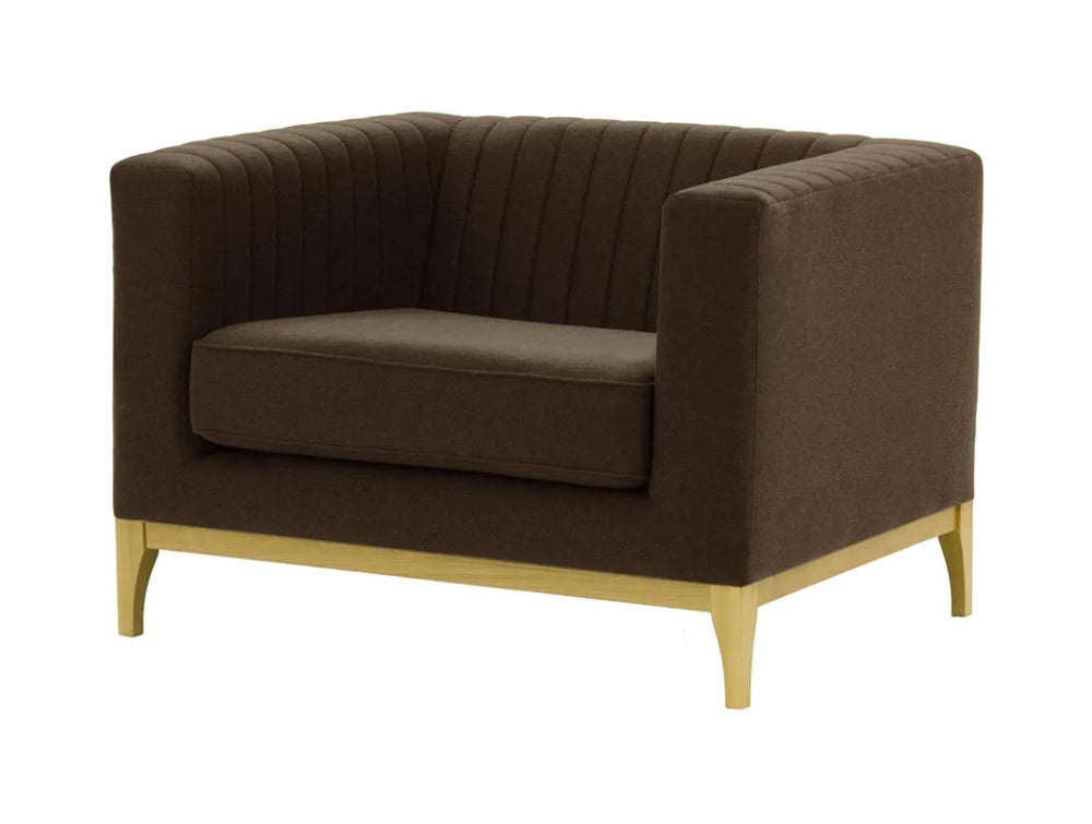 Edwin Armchair - Brown and Like Oak