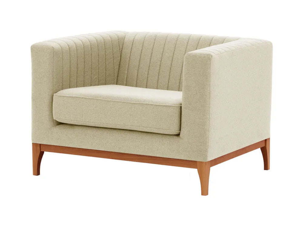 Edwin Armchair - Cream and Aveo