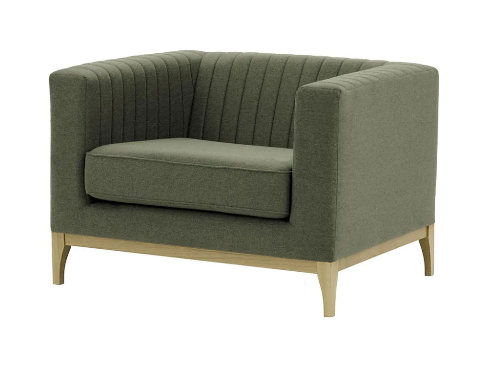 Edwin Armchair - Dark Grey and Wax Black