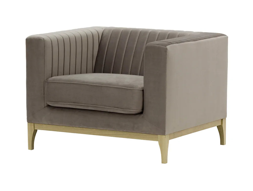 Edwin Armchair - Elephant and Wax Black