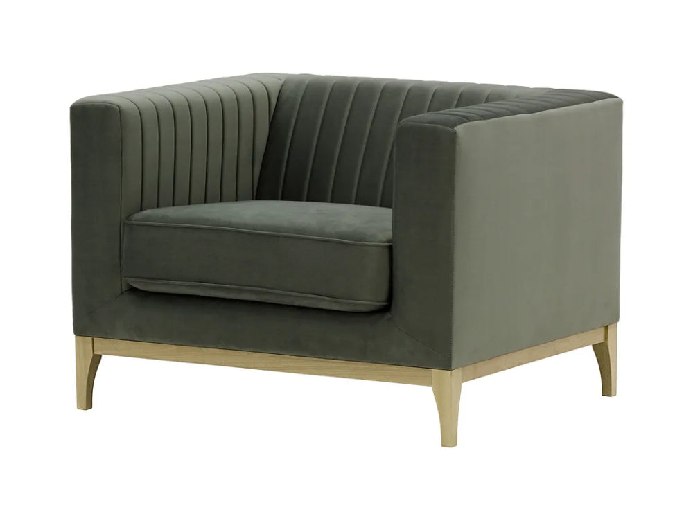 Edwin Armchair - Graphite and Wax Black