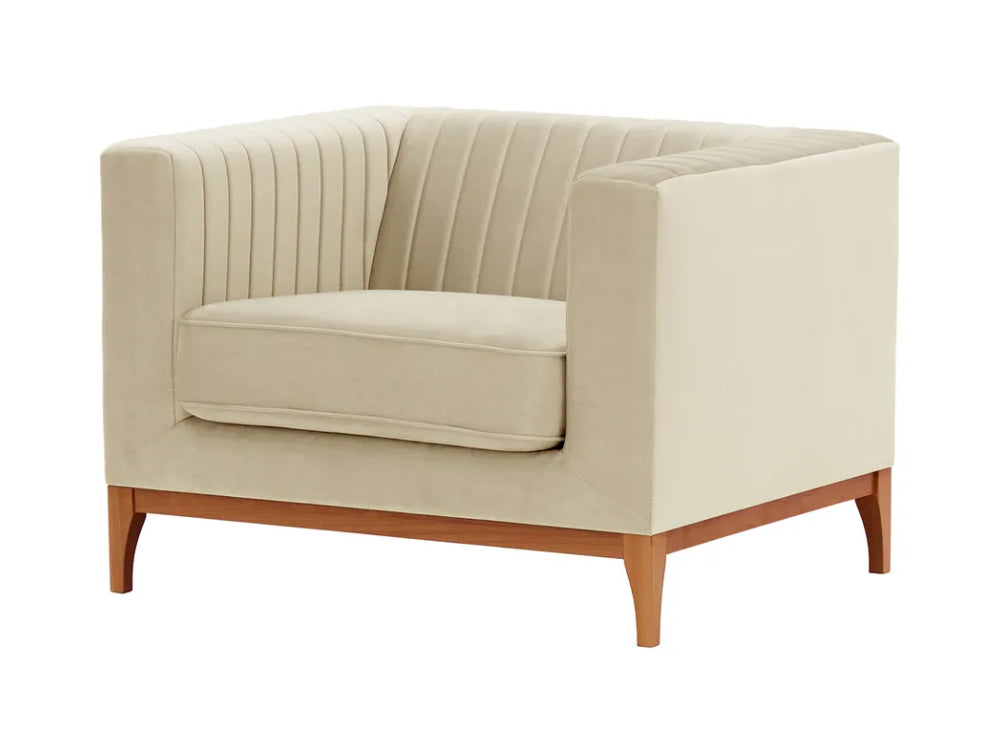Edwin Armchair - Light Beige and Aveo