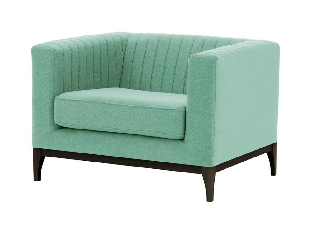 Edwin Armchair - Light Blue and Black