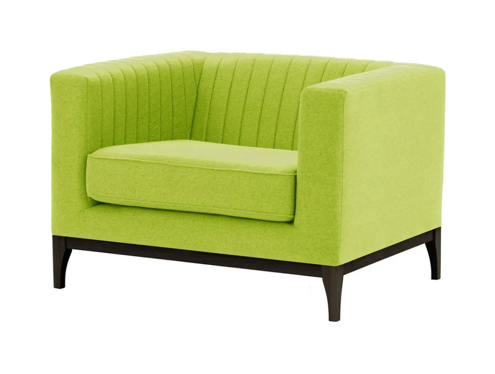 Edwin Armchair - Lime and Black