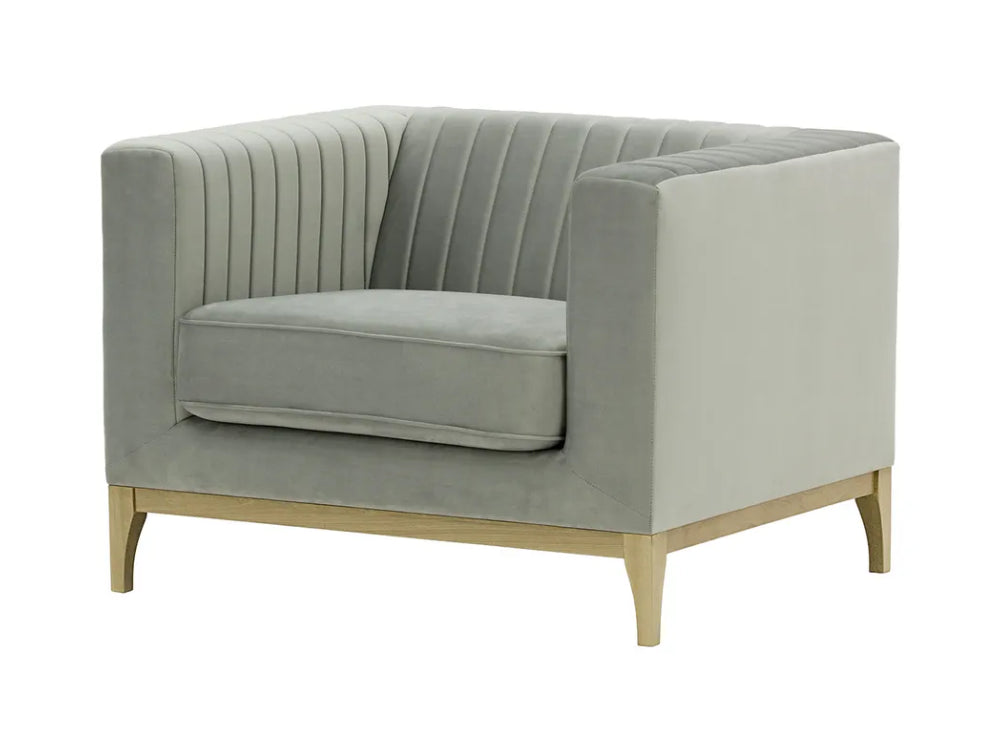 Edwin Armchair - Silver and Wax Black