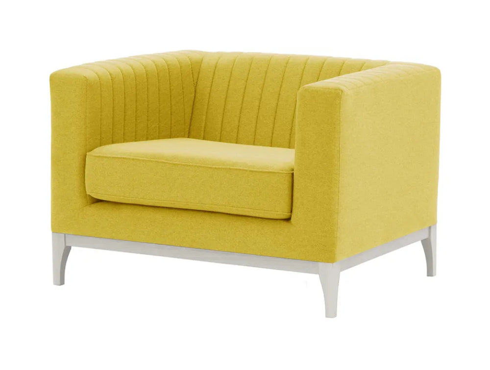 Edwin Armchair - Yellow and White