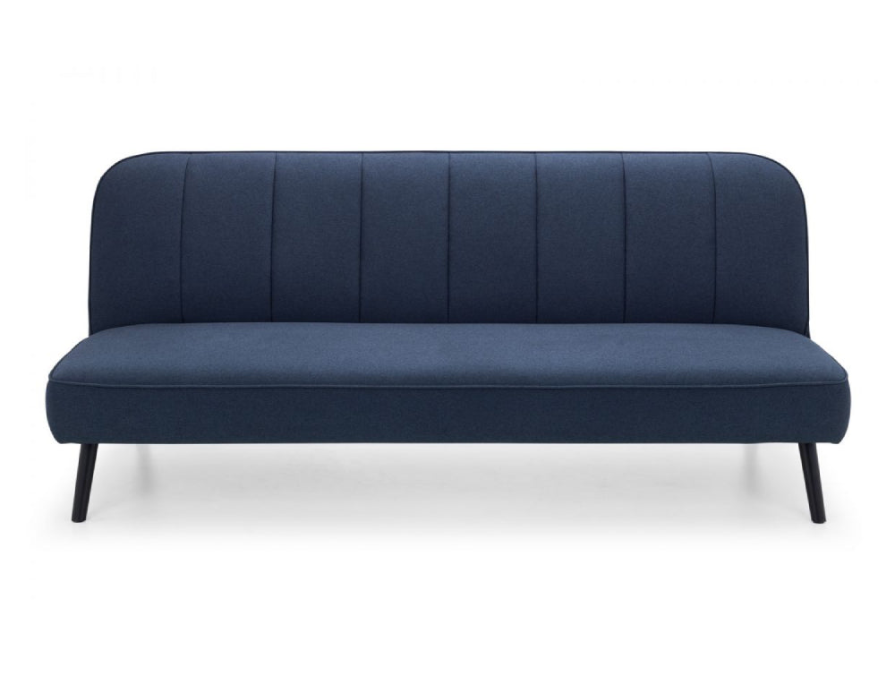 Elba Curved Back Sofa Bed Blue 3