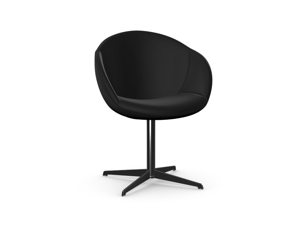 Elena Upholstered Chair with 4 Star Metal Base 5