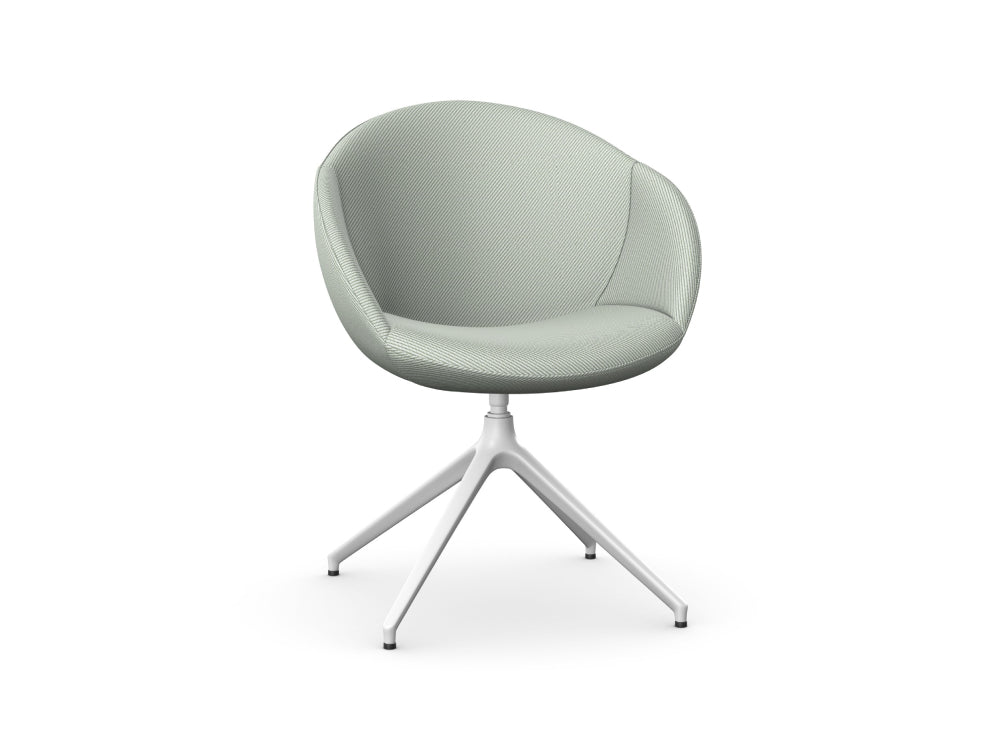 Elena Upholstered Chair with Pyramidal Nylon Legs 5