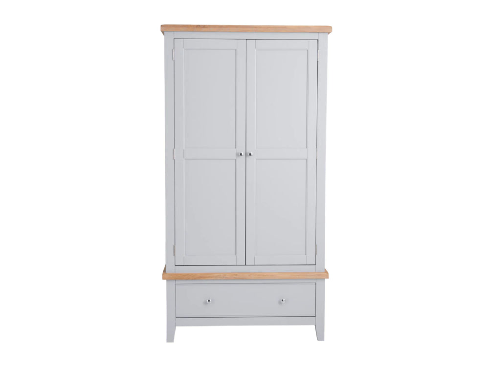 Elias 2 Door Wardrobe Grey 3