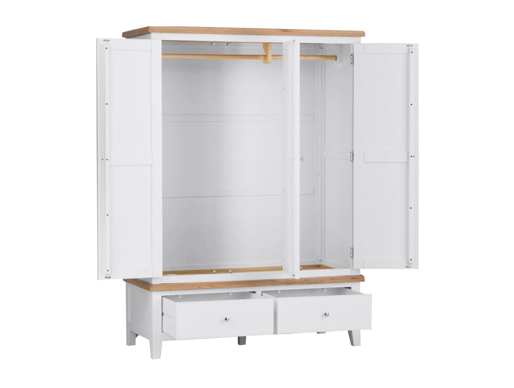 Elias 3 Door Wardrobe White 3