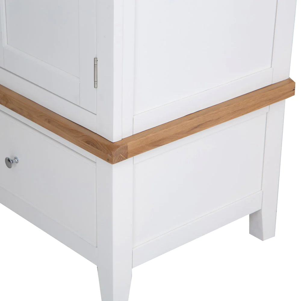 Elias 3 Door Wardrobe White Side Detail
