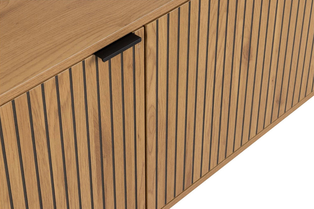 Ella Large Sideboard Matte Oak Door Detail