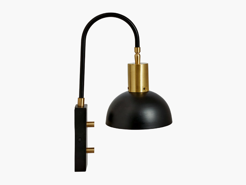 Erago Matt Black Task Wall Light 3