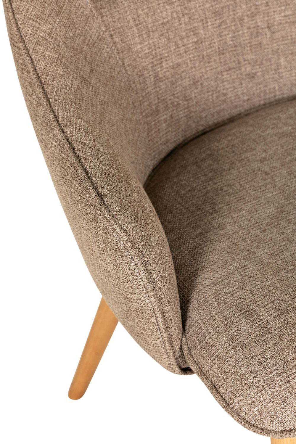 Estrid Dining Chair Latte Armrest Detail