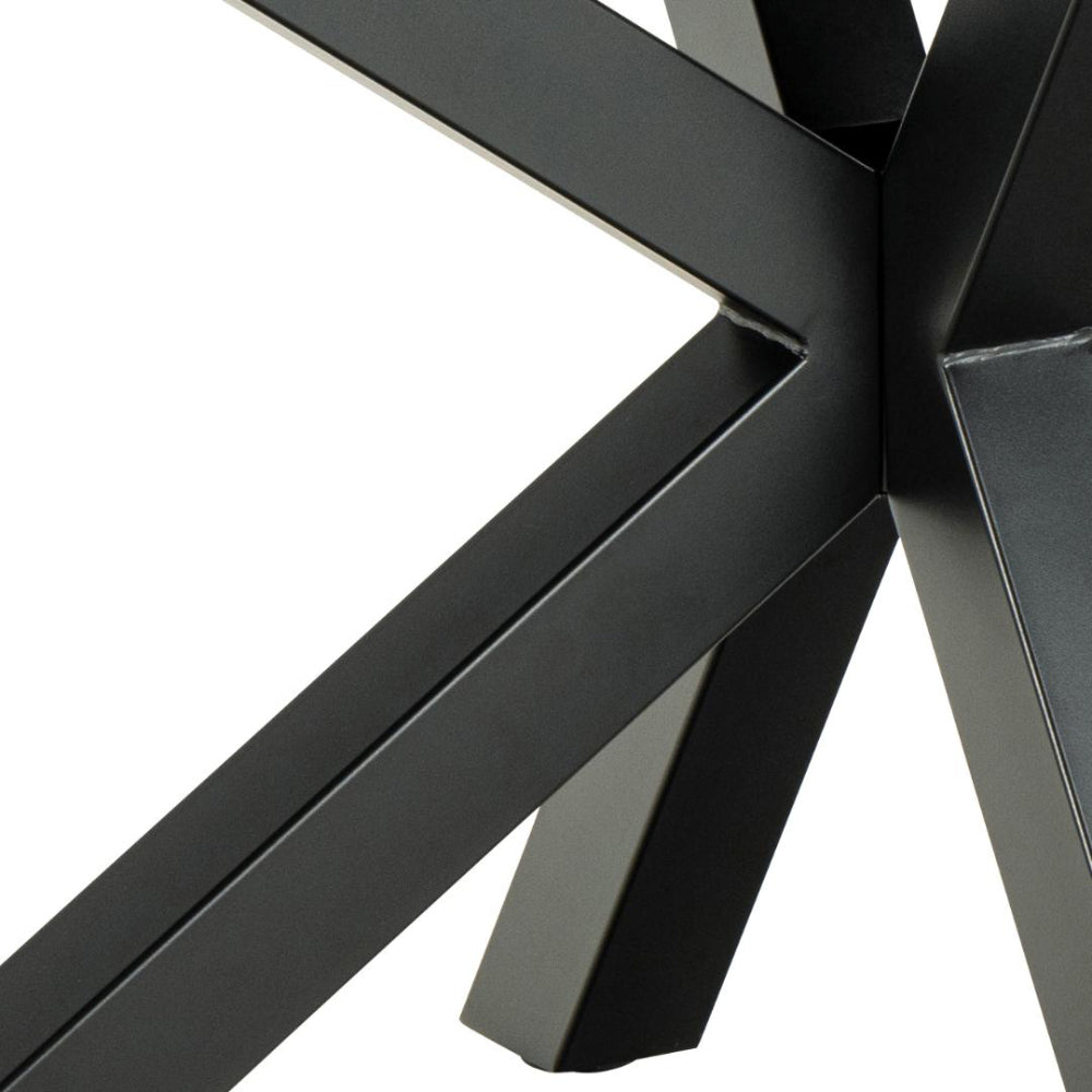 Evan Rectangular Dining Table X Legs Detail