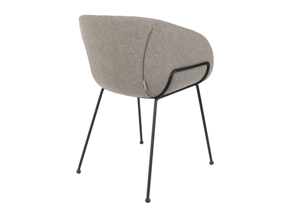 Fallon Dining Chair Fab Grey 3
