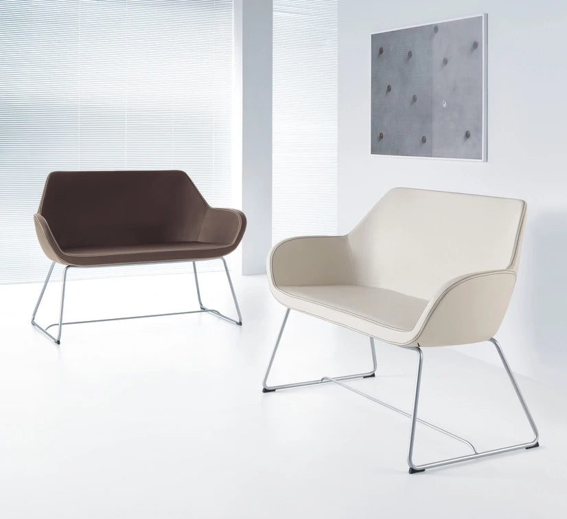 Fan 2 Seat Sofa With Cantilever Legs Model 20V 3