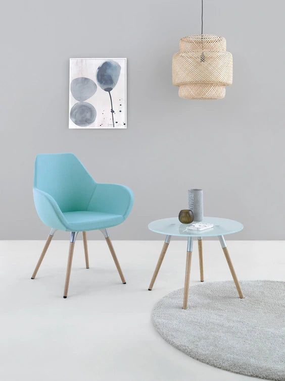 Fan Armchair With Wooden Legs Model 10Hw 4