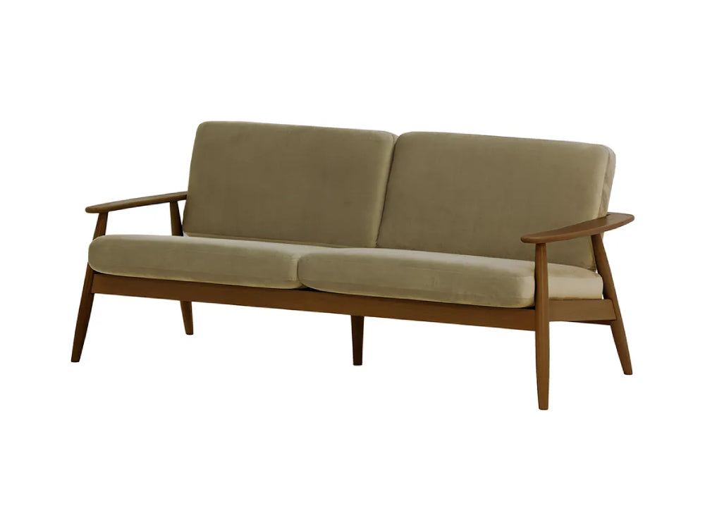 Felix 3-Seater Sofa Mink and Dark Oak