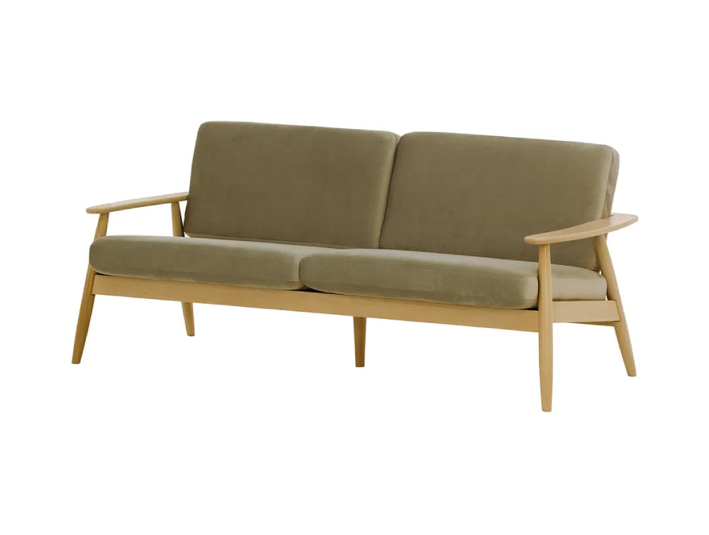 Felix 3-Seater Sofa Mink and Like Oak