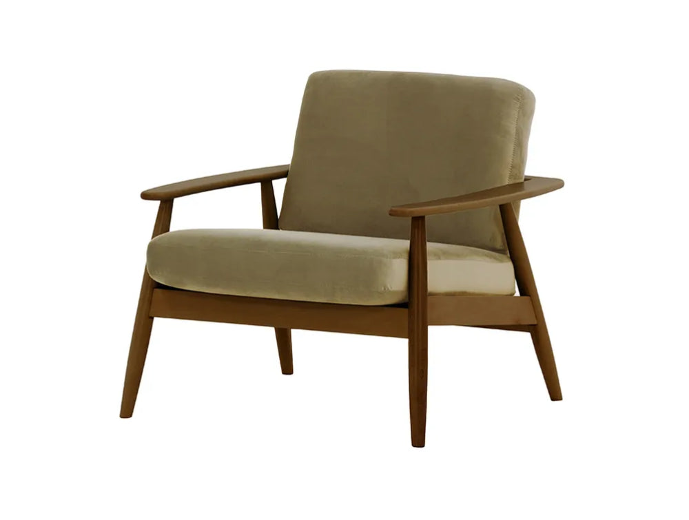 Felix Accent Chair Mink and Dark Oak