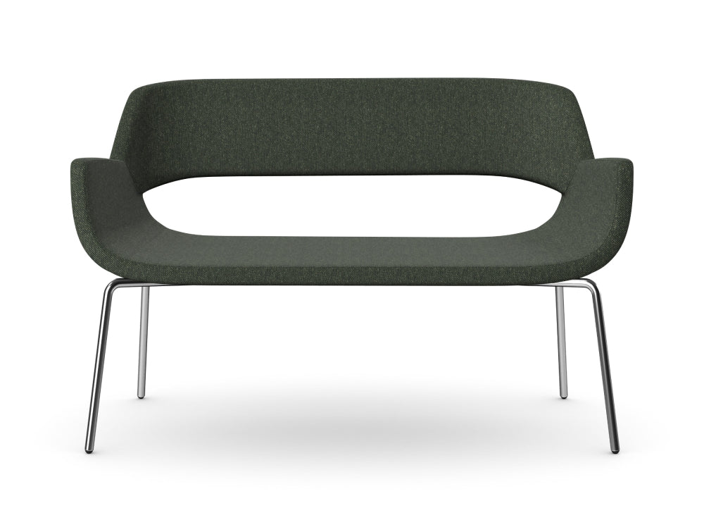 Fielder Upholstered 2 Seater Sofa with 4 Metal Legs 4