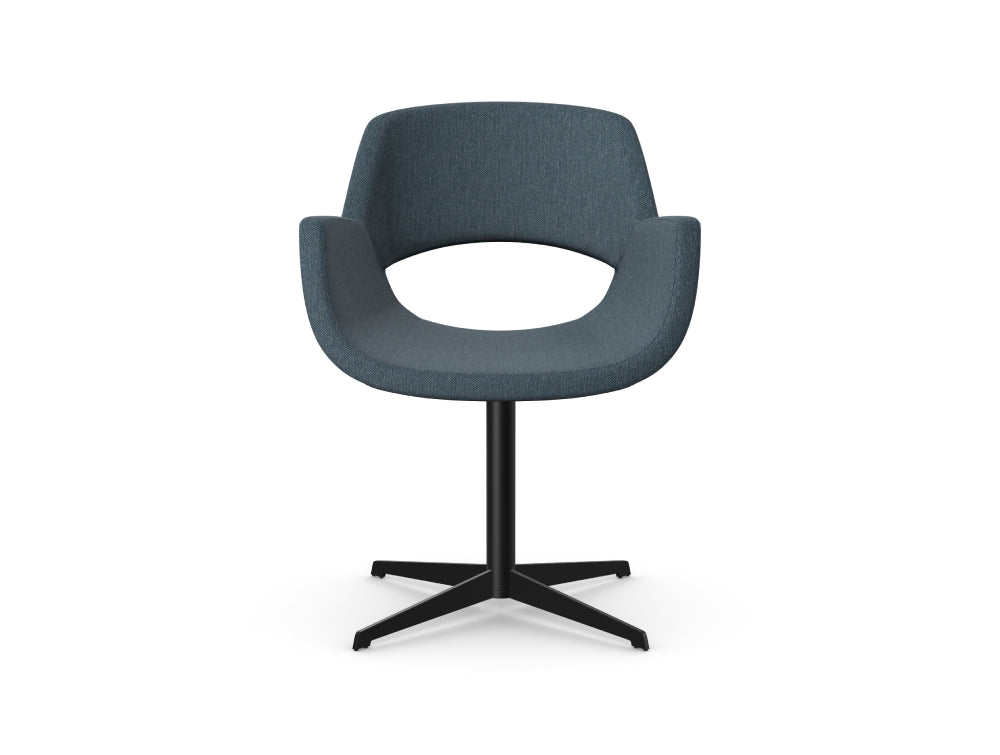 Fielder Upholstered Chair with 4 Star Metal Legs 3