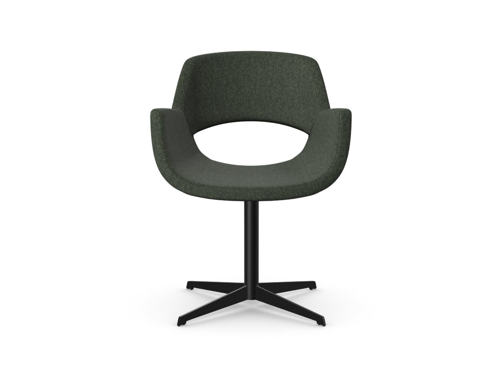 Fielder Upholstered Chair with 4 Star Metal Legs 4