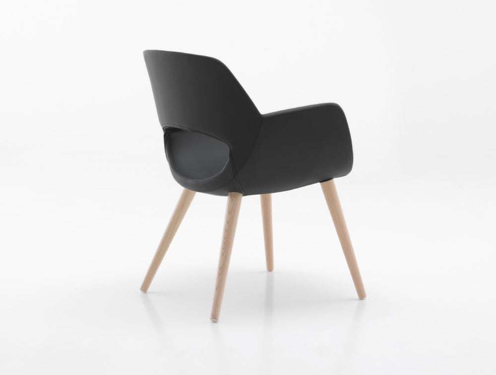 Fielder Upholstered Chair with 4 Wooden Legs 5